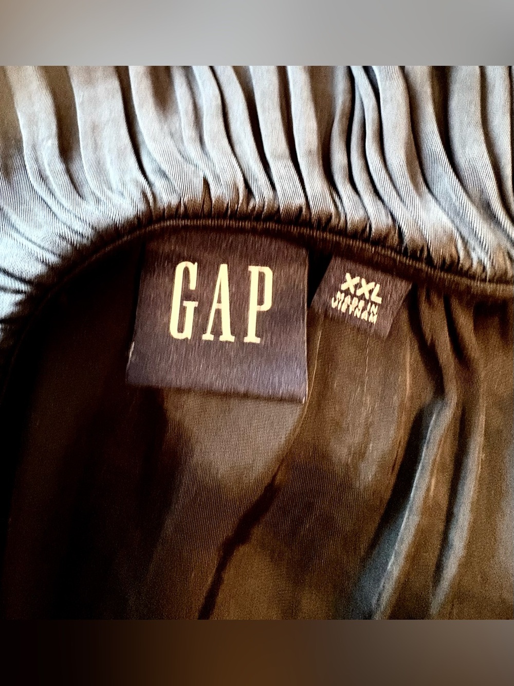 GAP Black Satin Ruffle Midi Dress | size XXL - Picture 4 of 7
